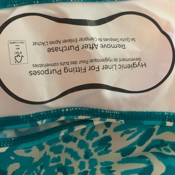 L.L. Bean x Summersalt NEW Seascape Sweetheart One Piece Swimsuit Blue Batik - Picture 7 of 8